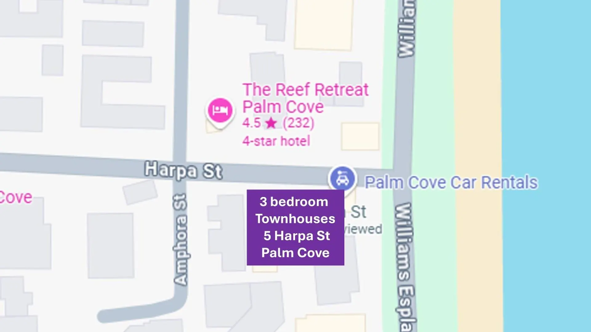 **** Semesteranläggning (resort) The Reef Retreat Palm Cove Hotell Australien